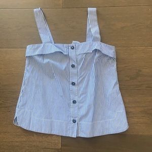 Banana Republic | Striped Square Neck Top